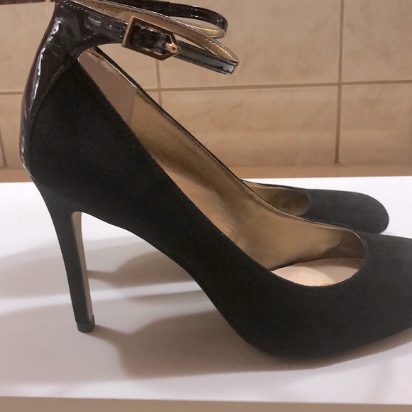 Sam Edelman BlackSuede/Patent Heels - Picture 1 of 15